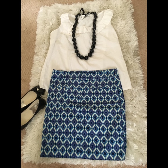 Dalia Collection Dresses & Skirts - 3/$25 DALIA COLLECTION -Blue/Purple/White Cotton Print